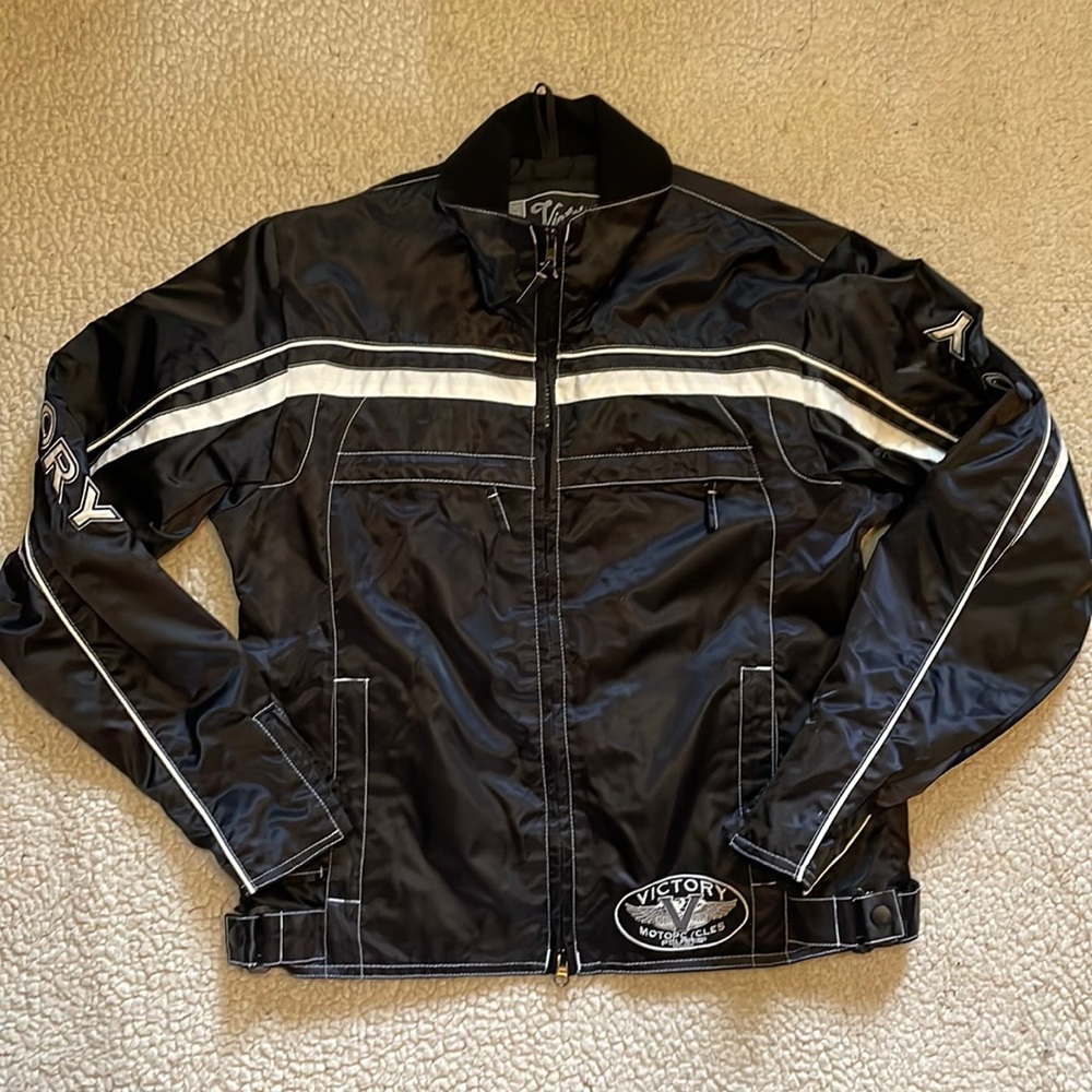 Victory Motorcycle Double Zip Windbreaker Jacket